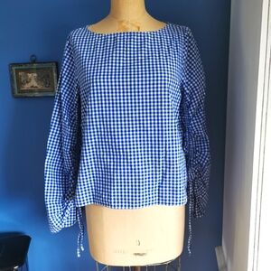 GAP checkered blouse